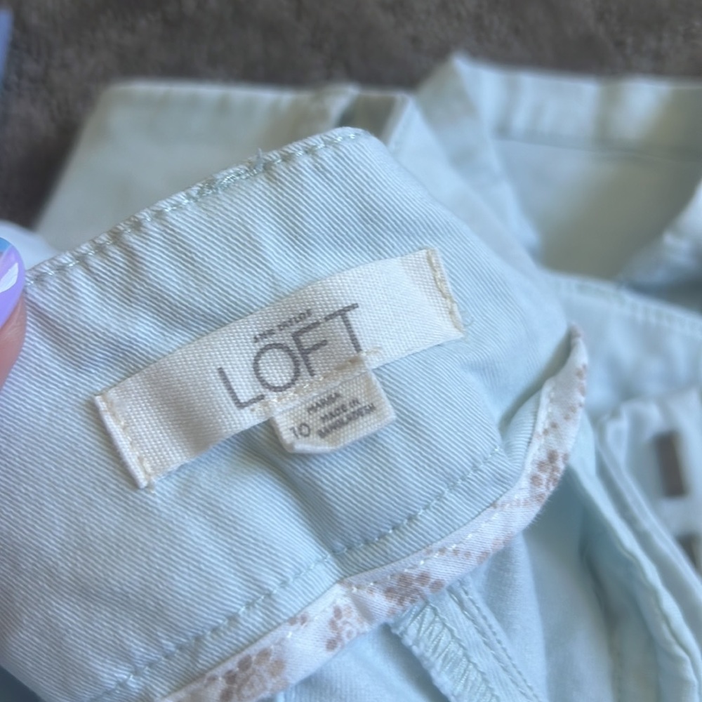 Loft Chino Skinny Pants, Size 10 - image 3